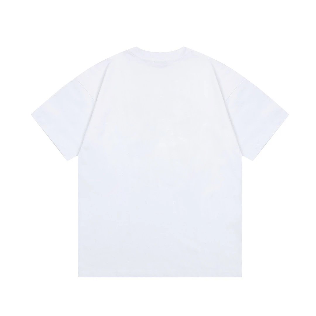 Balenciaga Logo Embroidered Multicolor Graphic T-Shirt Black - 7