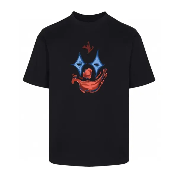 Louis Vuitton Clown Graphic Black T-Shirt - 1