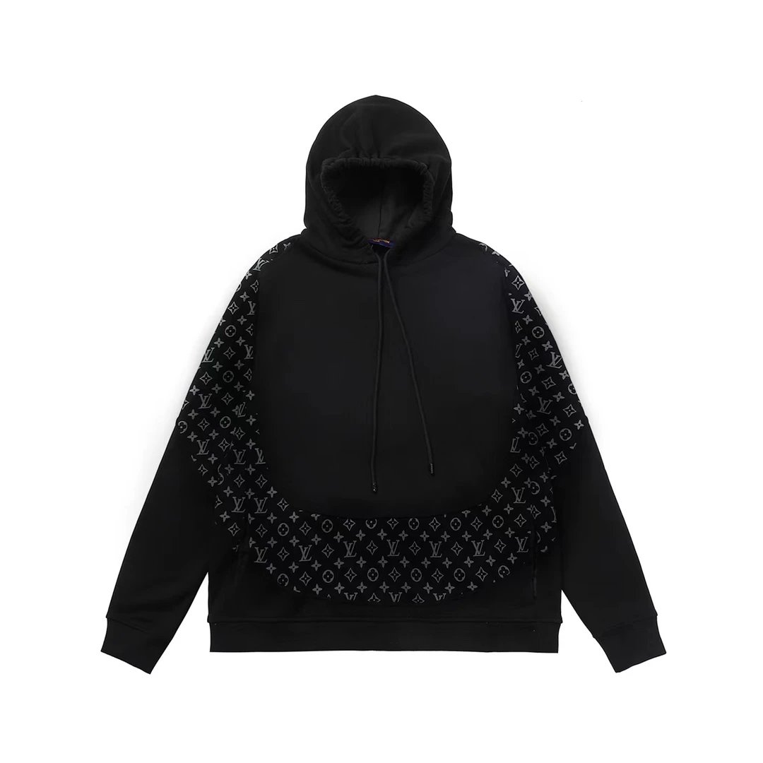 Louis Vuitton Monogram Embroidered Hoodie Navy - 26