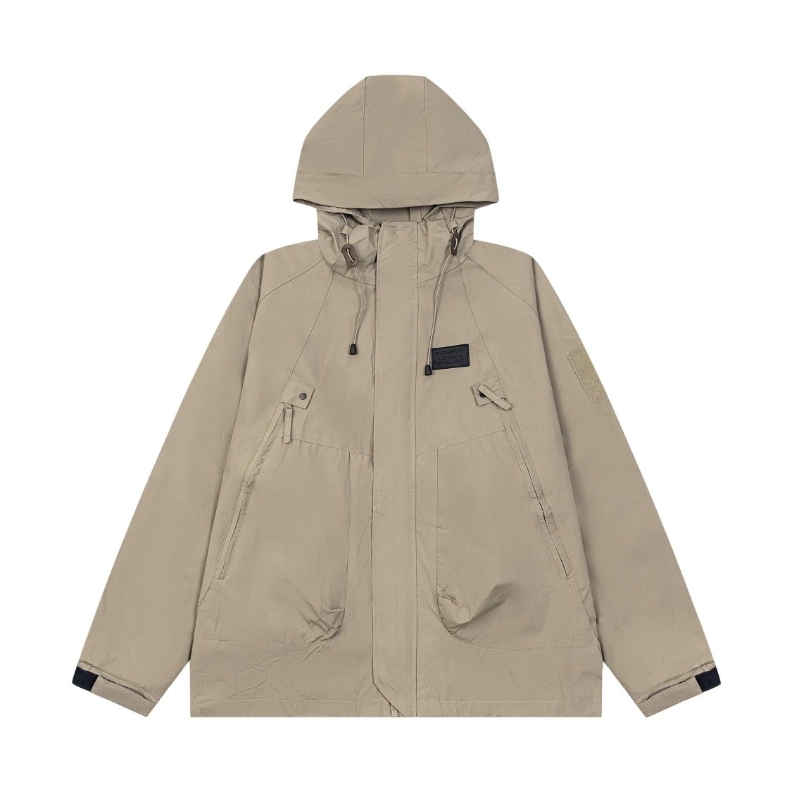 Burberry Logo-Embroidered Windbreaker Black Jacket Outerwear.windbreaker - 22