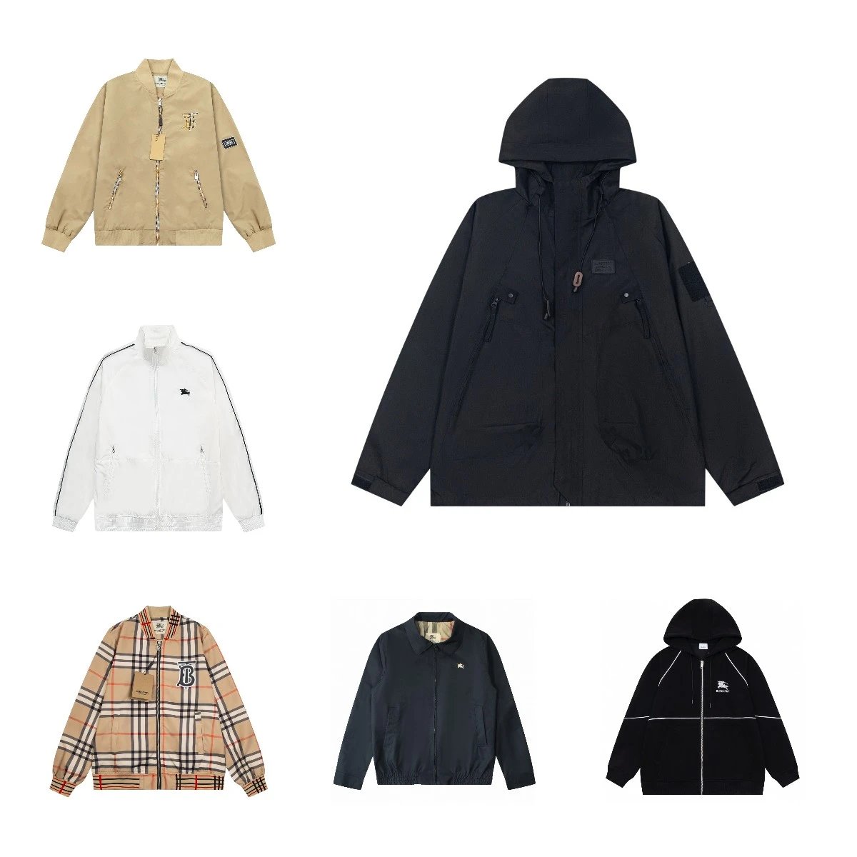 Burberry Check Print & Hooded 