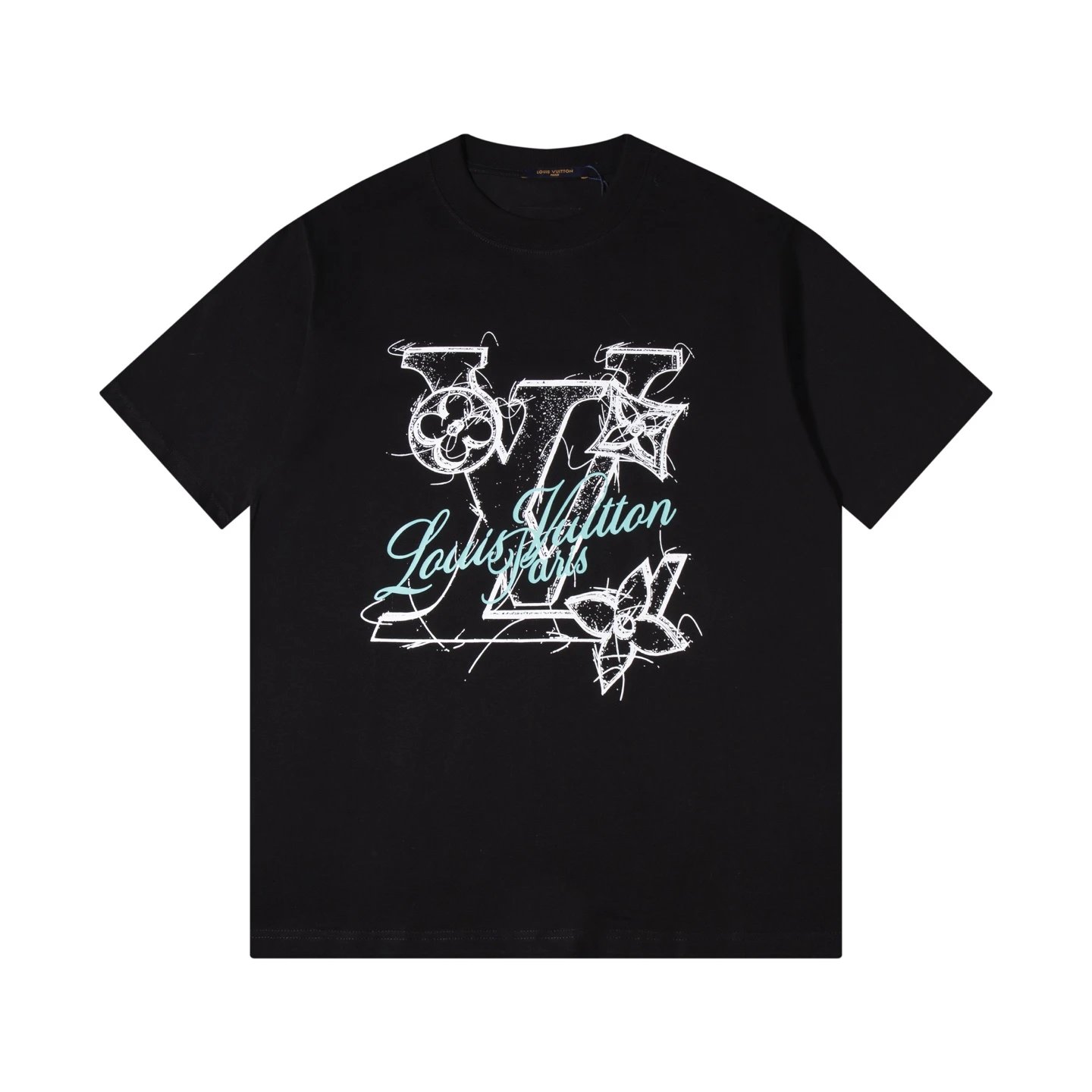 Louis Vuitton Graffiti LV Monogram T-Shirt Black - 19