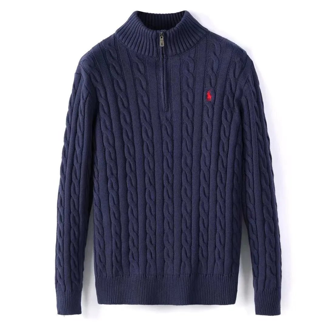 Polo Ralph Lauren Cable Knit Half-Zip Sweater Beige - 20