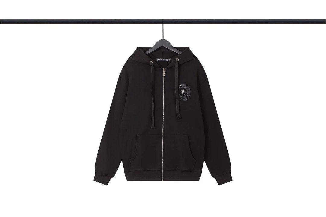Chrome Hearts Logo Zip-Up Hoodie White - 32