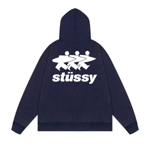 Stussy Stüssy Surfer Graphic Hoodie Navy Hoodie - 1