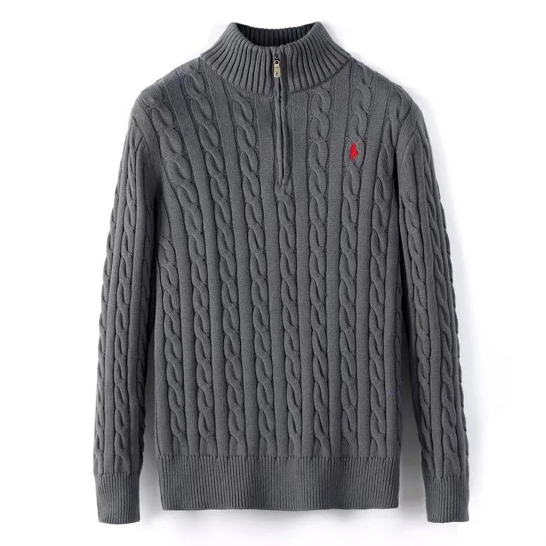 Polo Ralph Lauren Cable Knit Half-Zip Sweater Beige - 21