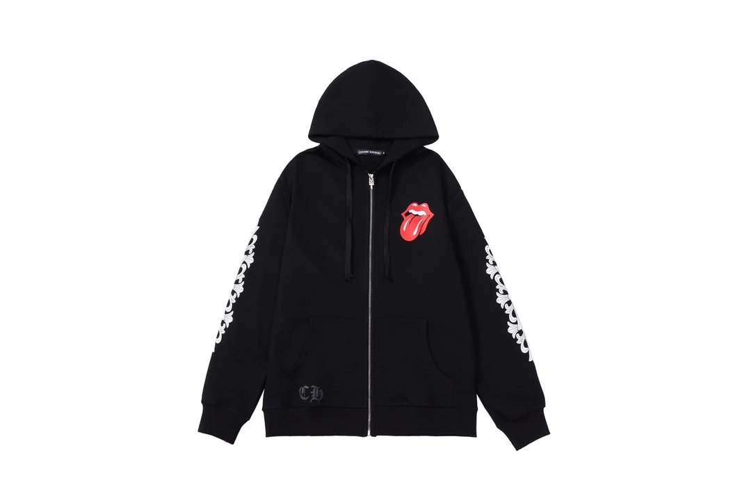 Design Zip-Up Hoodie Neon Lime with Graphic Print - 11