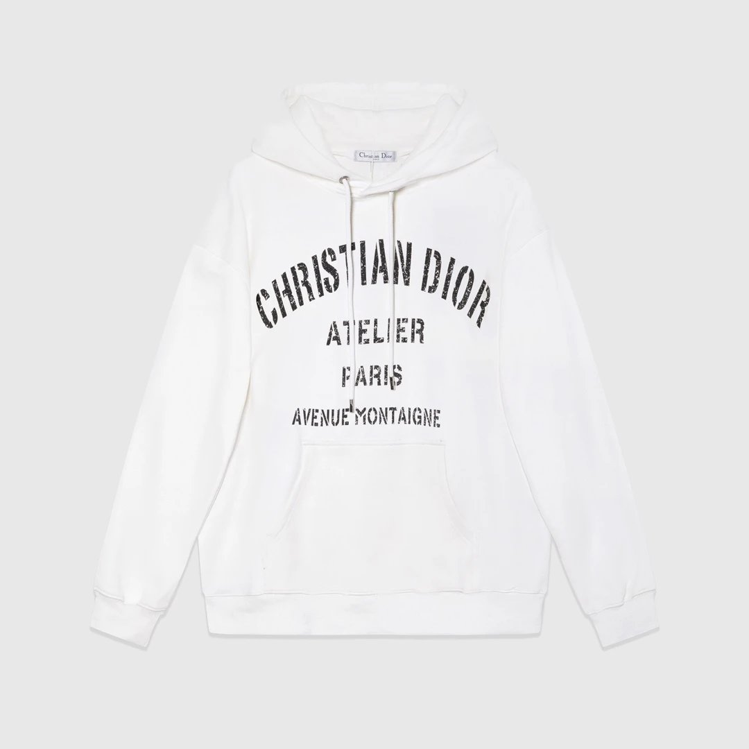 Dior Flower Logo Hoodie Navy - 17