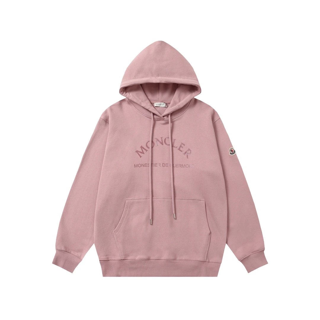 Moncler Logo Print Black Hoodie - 12
