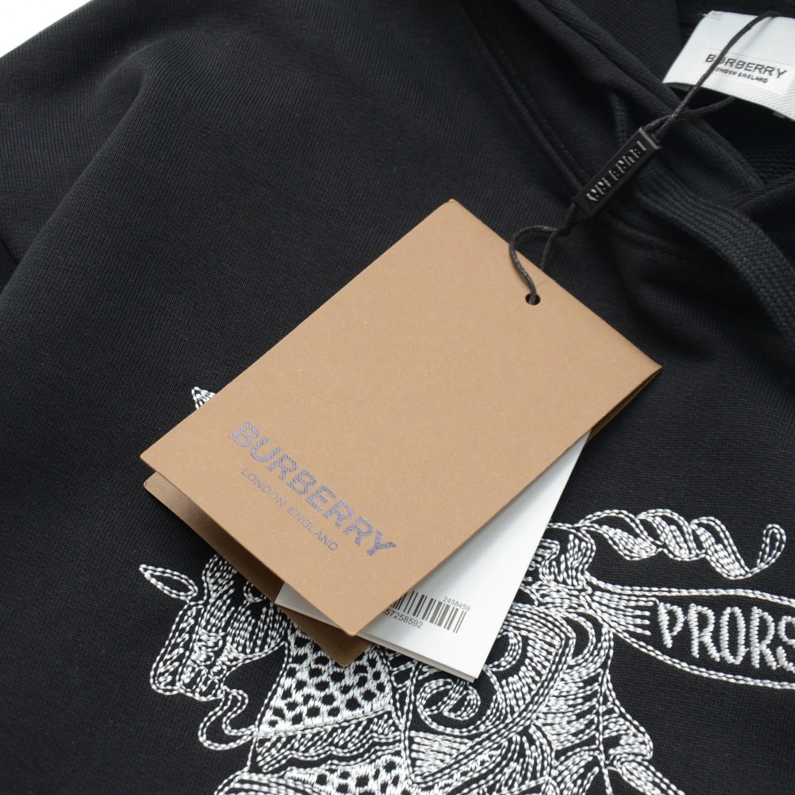 Burberry Monogram Hoodie Black - 14
