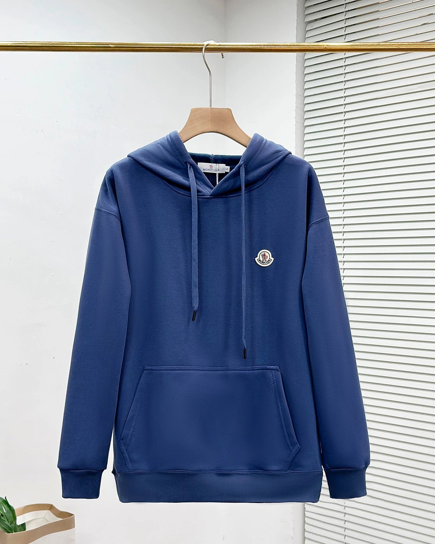 Moncler Logo Print Black Hoodie - 32