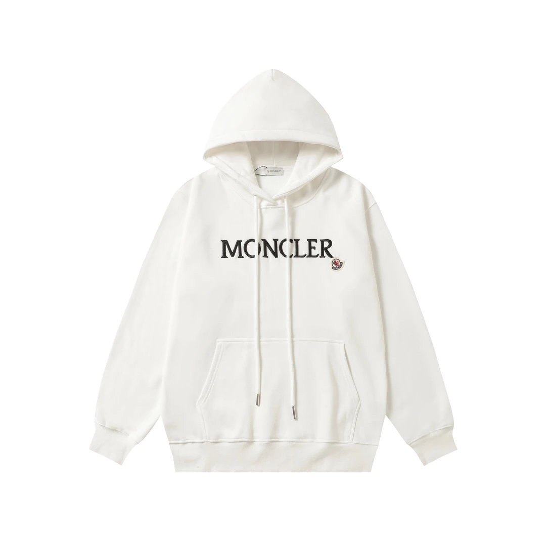 Moncler Logo Print Black Hoodie - 16
