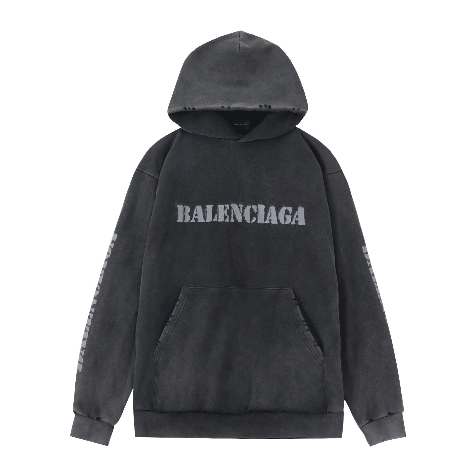 Balenciaga Arch Logo Hoodie Black - 12