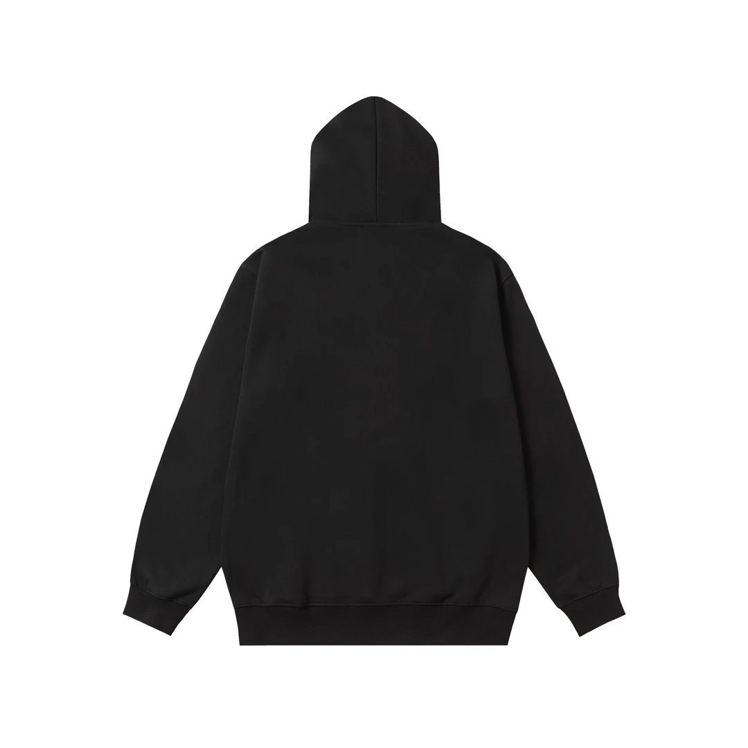 Moncler Logo Print Black Hoodie - 5