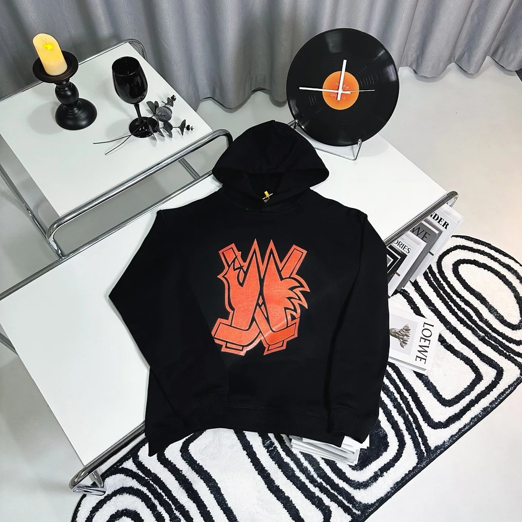 Moncler Logo Print Black Hoodie - 22