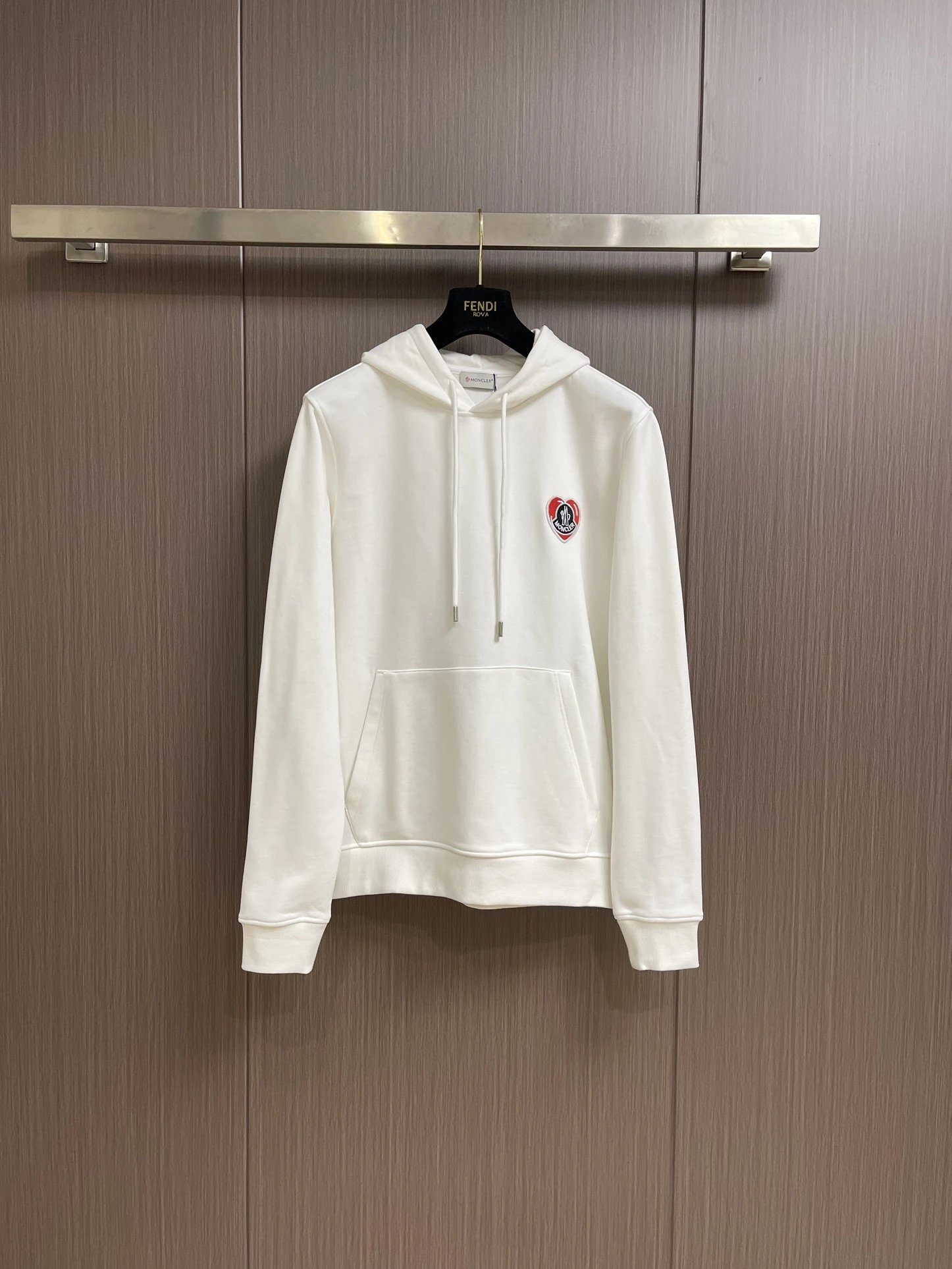 Moncler Logo Print Black Hoodie - 39