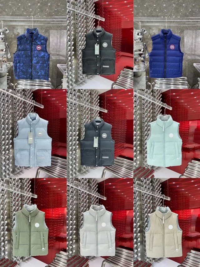 Canada Goose Vests Padded stand-collar snap-front vest with patch pockets product detail image 2