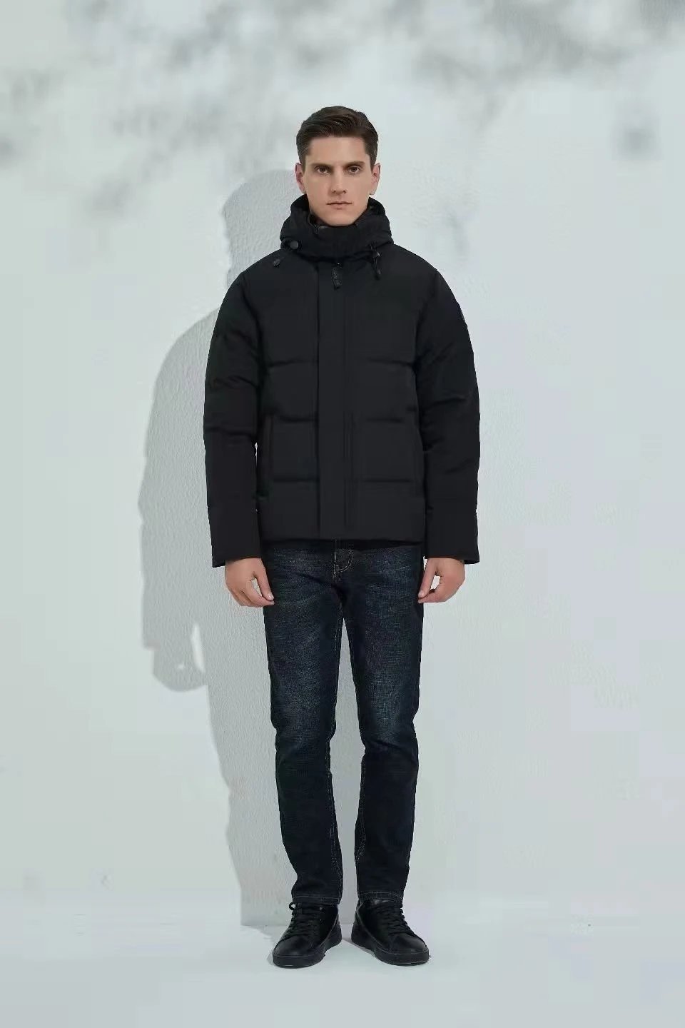Moncler Camo Print Down Jacket Black Multicolor - 12