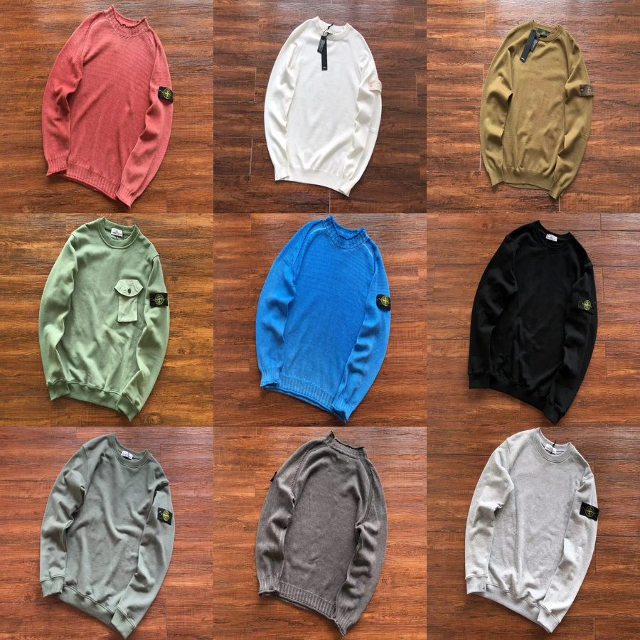 Stone Island Crewneck Sweater in Various Colors
