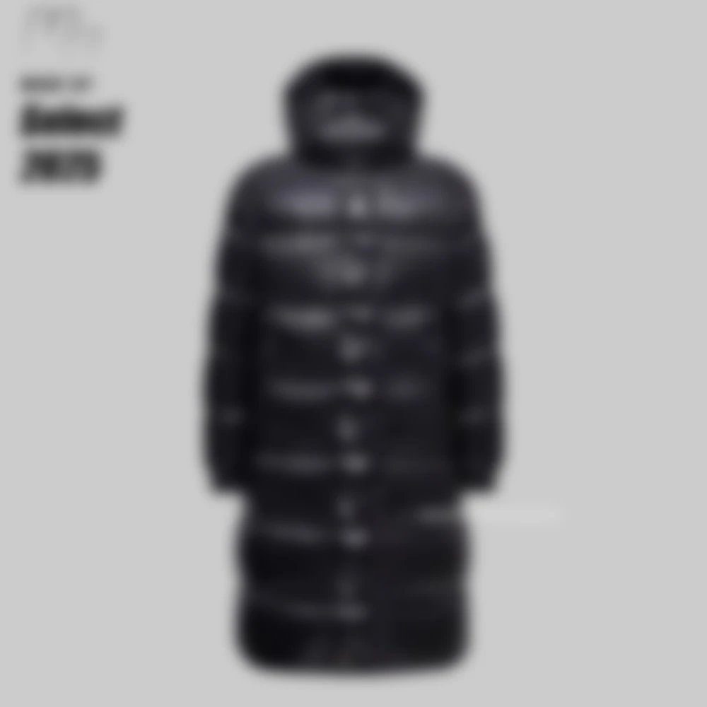 Mon Hanoverian Hooded Square-Quilted Long Down Jacket