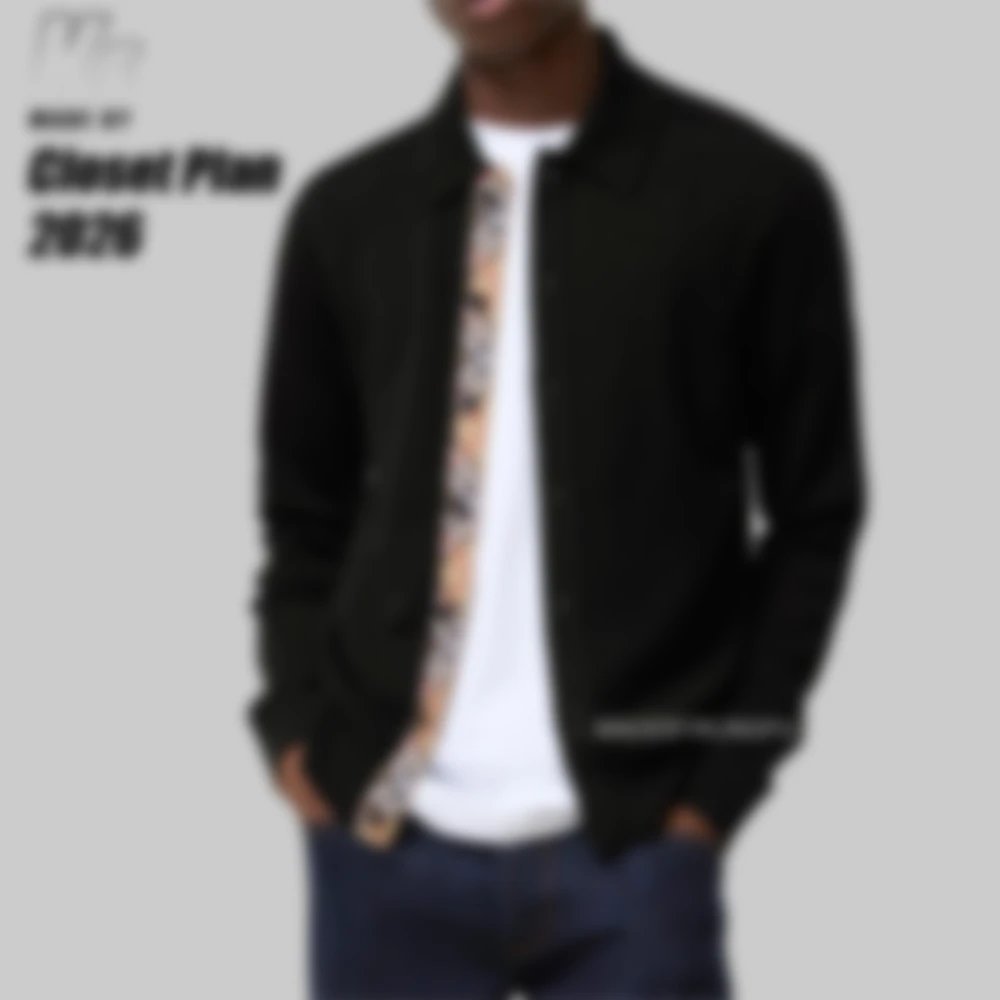 BBR 100% wool button up polo