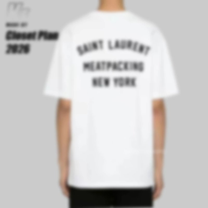 YSL back print tee (189¥）