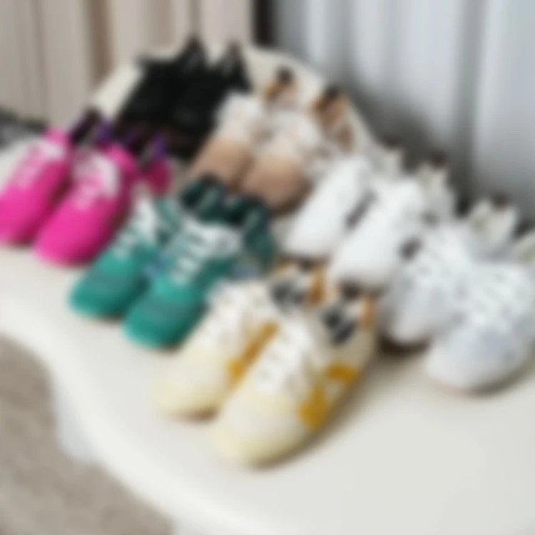 P759 Item ID 9066 1V Seven color optional Sneakerina imported lambskin German training shoes