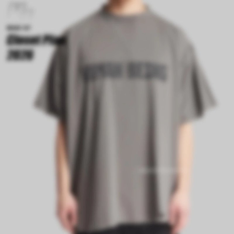 P229 Item ID 9002 BLCG Letter printed round neck short sleeved shirt