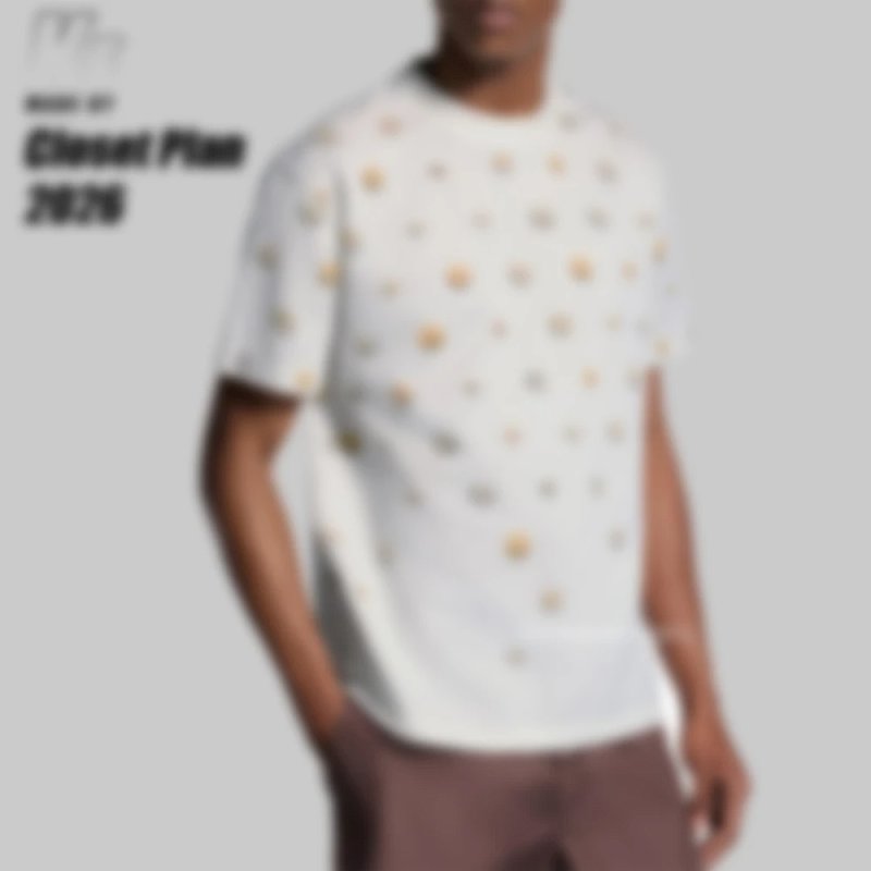 1V Daisy Monogram Jacquard tee (249¥）