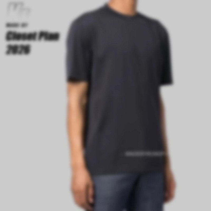 LP navy cotton tee (169¥)