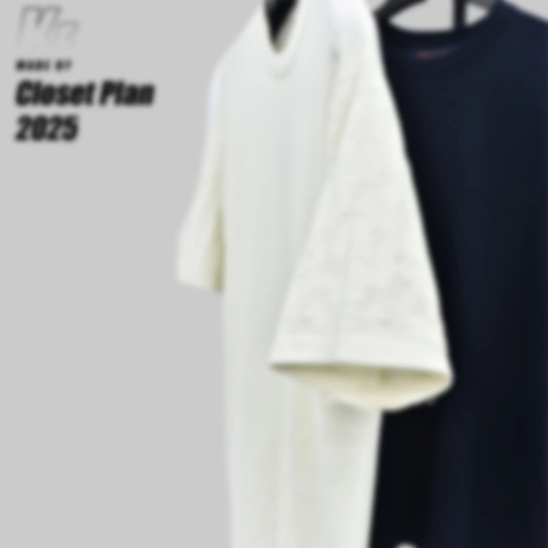 1V Knit Sleeve Jacquard tee (289¥)
