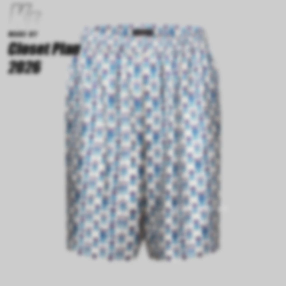 1V Mulberry Silk Blend Shorts