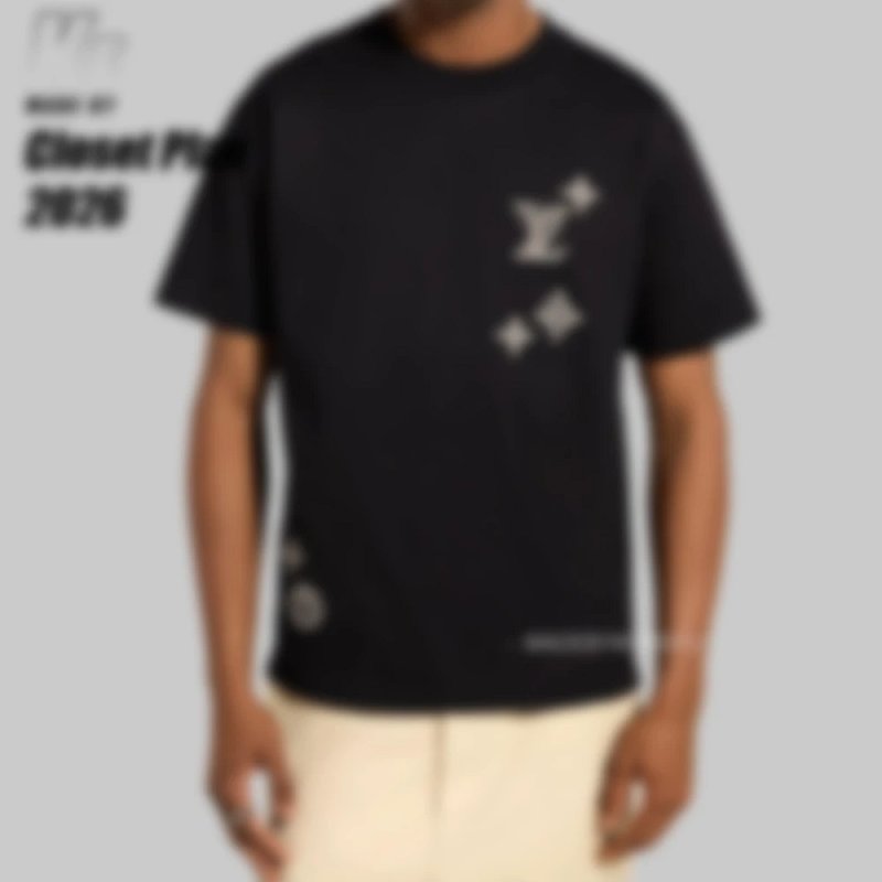 1V Fuzzy embroidery tee（199￥）