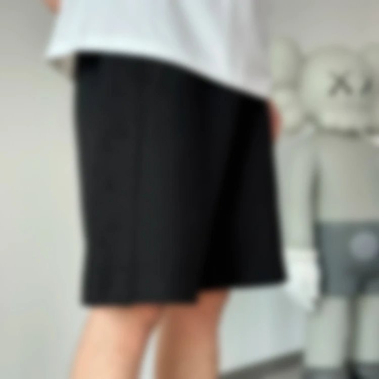 P289 Item ID 9064 D1OR Dark Jacquard Cotton Blended Plain Knitted Oblique Printed Casual Shorts