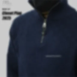 thumbnail for 1 wool bend checkerboard 1/4 zip sweater