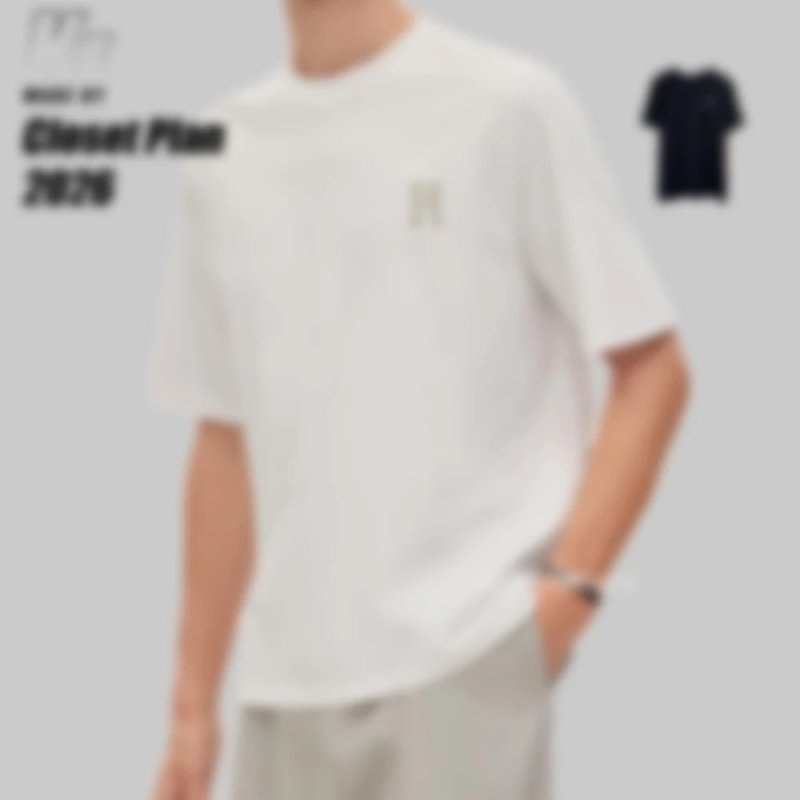 Herms leather label embroidered tee(269¥)