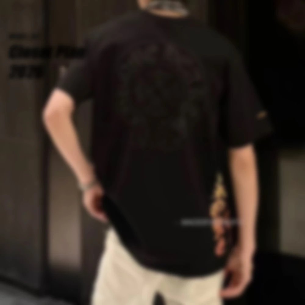 Side Gradient Print T-Shirt