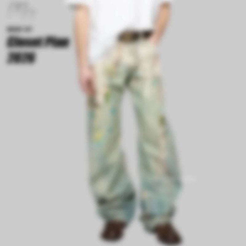 ACNE 3D printed pearl chain jeans (369 ¥)