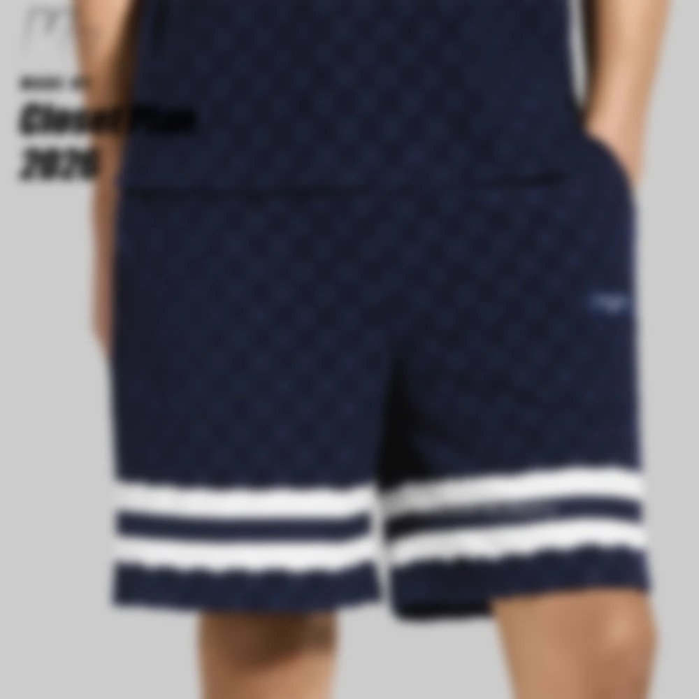 1V DAMIER terry tennis shorts