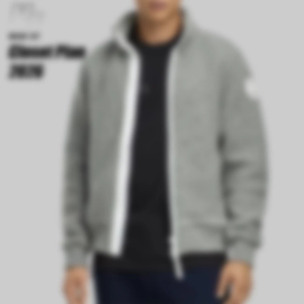 CG Stand Collar Fleece Wool Jacket