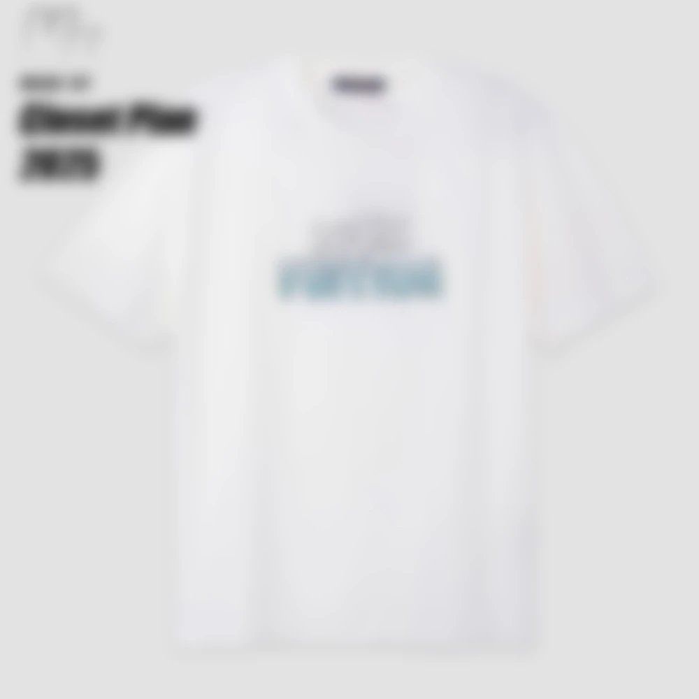 Beaded letter embroidery short sleeved shirt