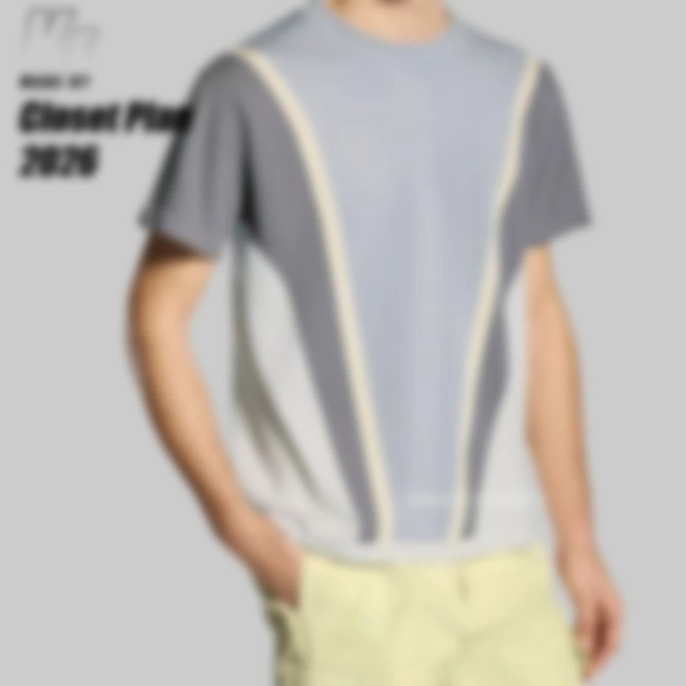 3D embossed knit tee