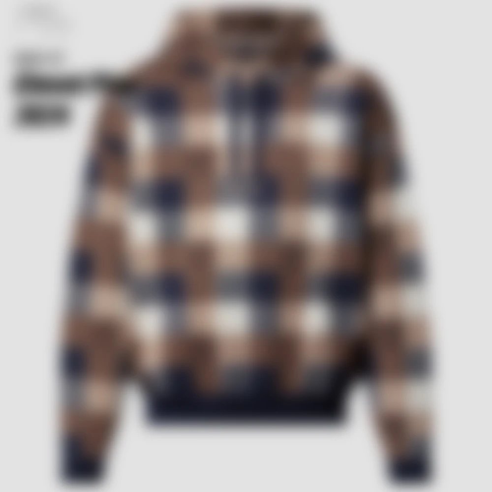 Item Thumbnail for Colorful plaid cashmere sweatshirt