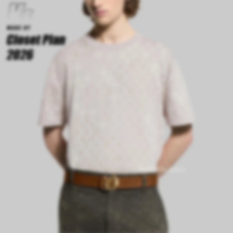 1V Monogram gradient knitting tee（299¥）