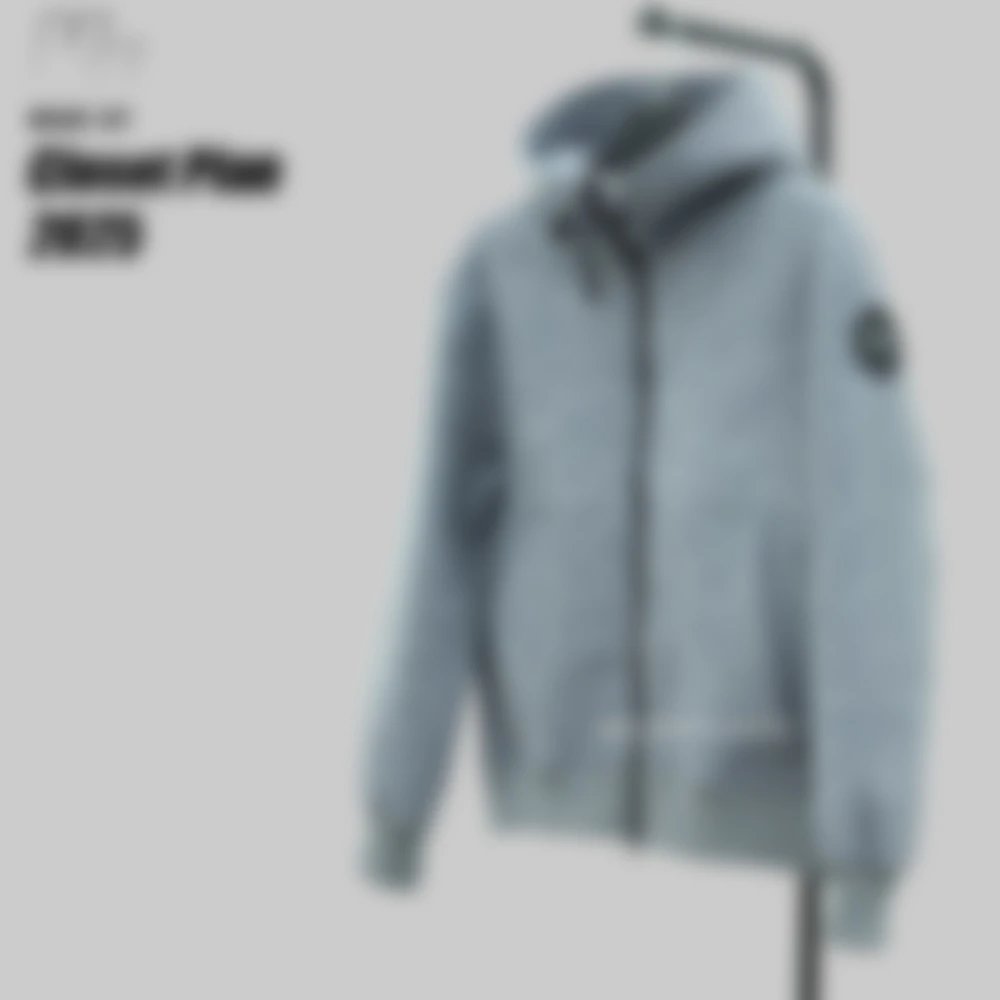 CG 100% wool fleece hooded jacket
