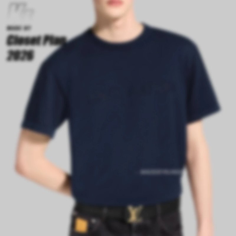 1V openwork knitting tee (299¥)