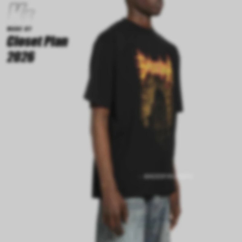 【Kornit printed】BLCG flame castle T-shirt (229¥）