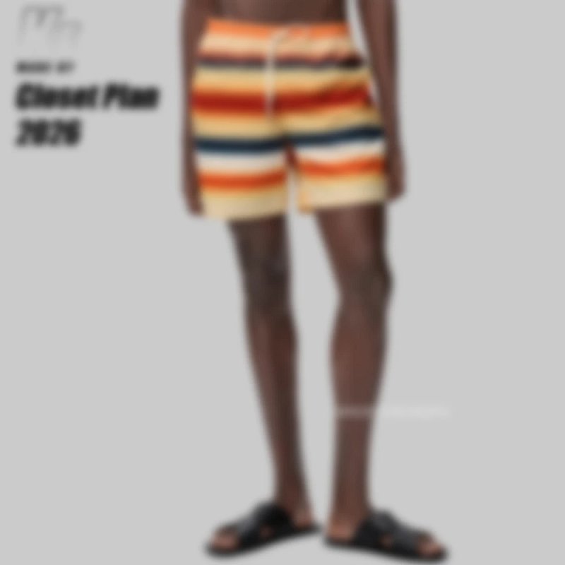 LOE Gradient striped swim trunks（249￥）