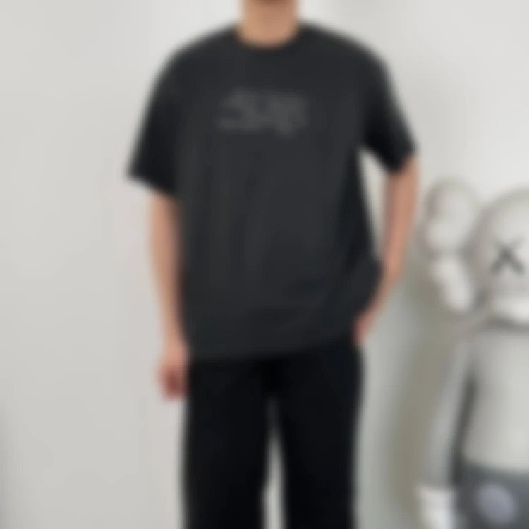 P229 Item ID 9032 Acne 1996 flocking logo printed round neck loose short sleeved T-shirt