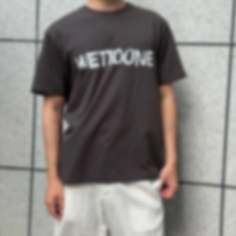 P229 Item ID 9087 WE11DONE SS26 Imported Adhesive Material Fun Hand drawn Logo Soft Short sleeved T